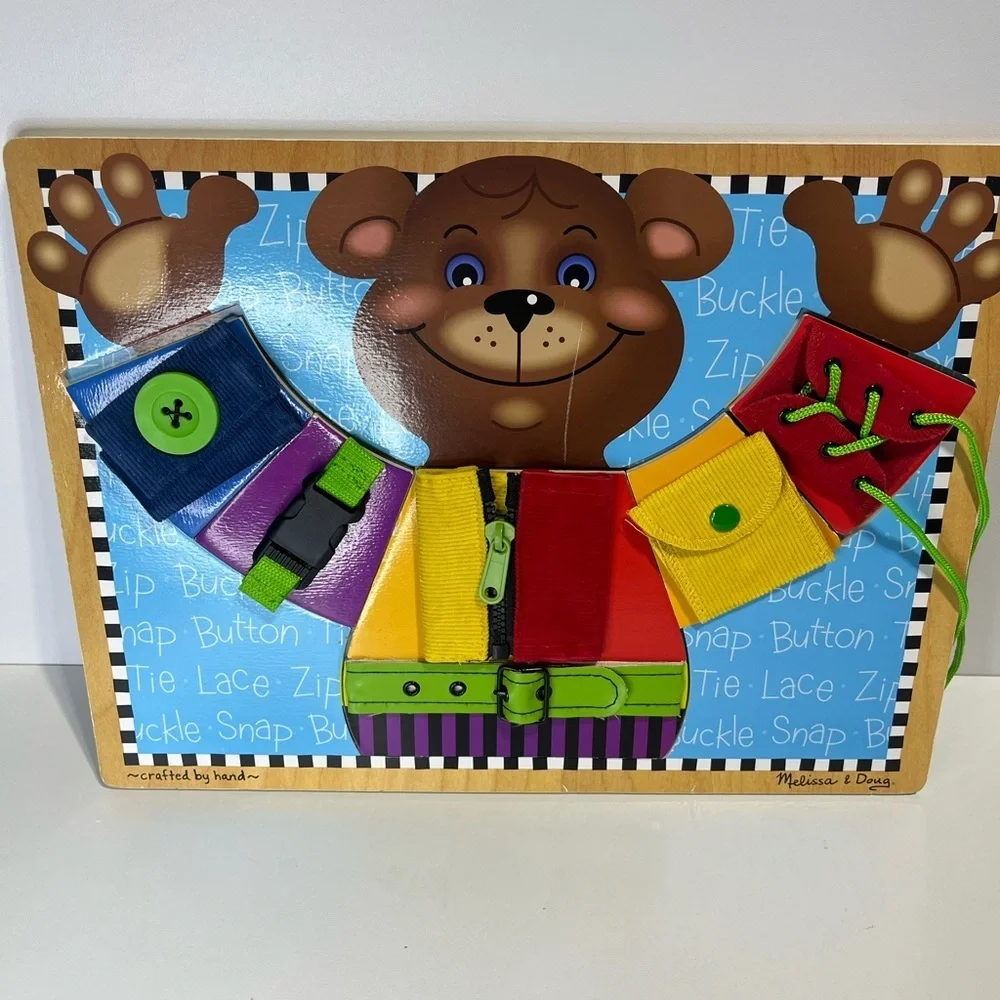Melissa & Doug Basic Skills Bear Puzzle Board Fine motor skills